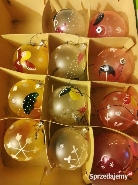 Bombki PRL 11 sztuk Lębork