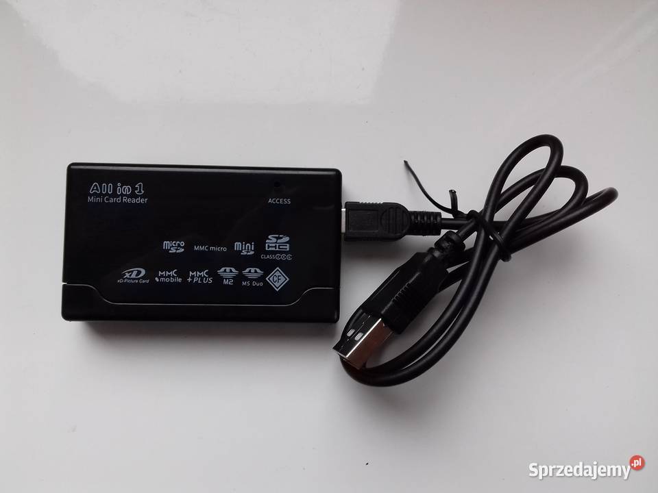 Czytnik kart pamięci 6w1 etykieta microSD MMC SD Bydgoszcz sprzedam