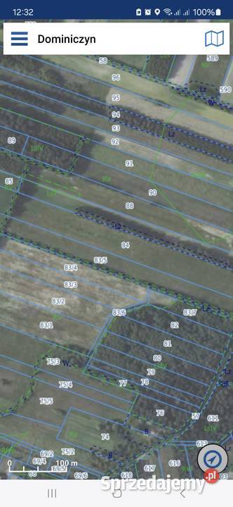Działka rolna 2.43m2 Dominiczyn