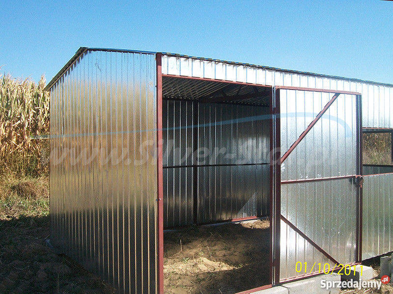 Garaż blaszany 3x4 ocynkowany garaż z