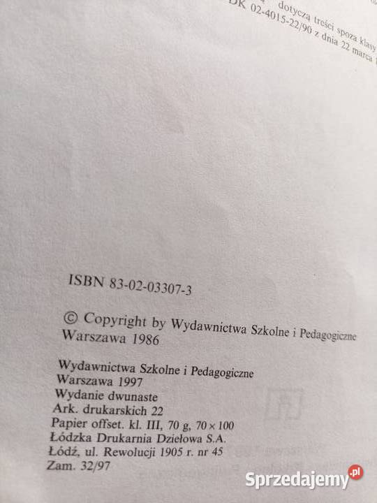 Biologia Podbielkowski podręczniki szkolne Podręczniki Warszawa