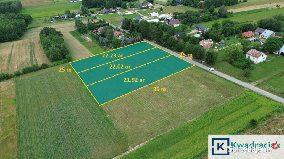 Działka Korczyna 2192m2 85m