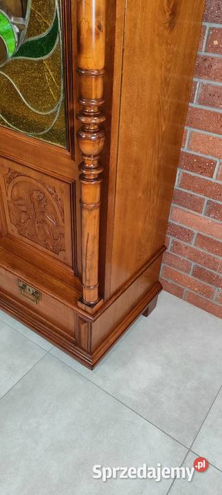 Piękna biblioteka witryna eklektyczna antyk Łagów