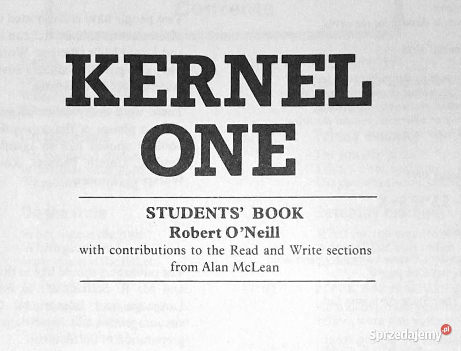 Kernel One Students Book ONeill Robert Chełm