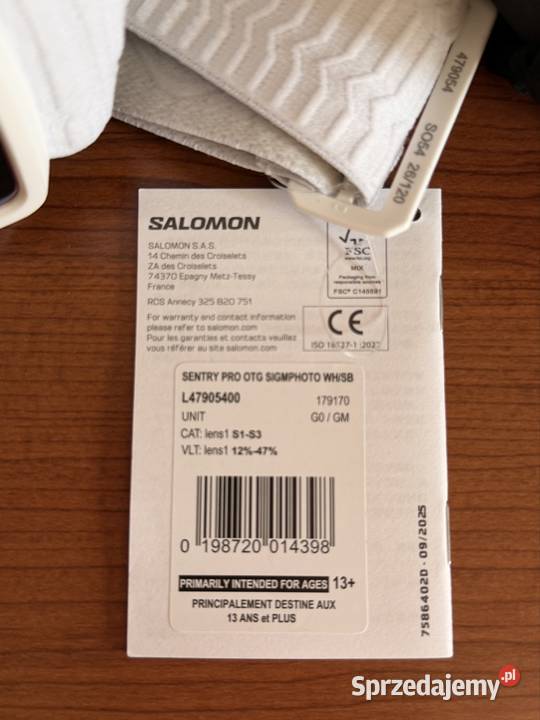 nowe gogle salamon sentry pro otg