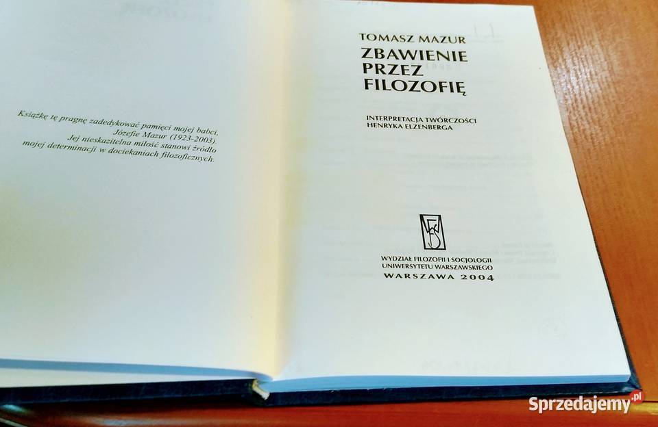 Zbawienie filozofię interpretacja twórczości Rok wydania 2004 Gdańsk