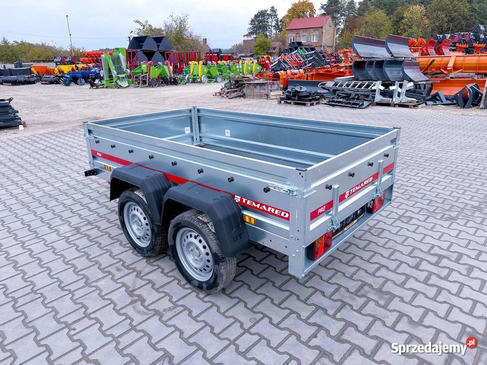 TEMARED PRO 23122 dwuosiowa przyczepka towarowa 541kg Przyczepy i naczepy sprzedam
