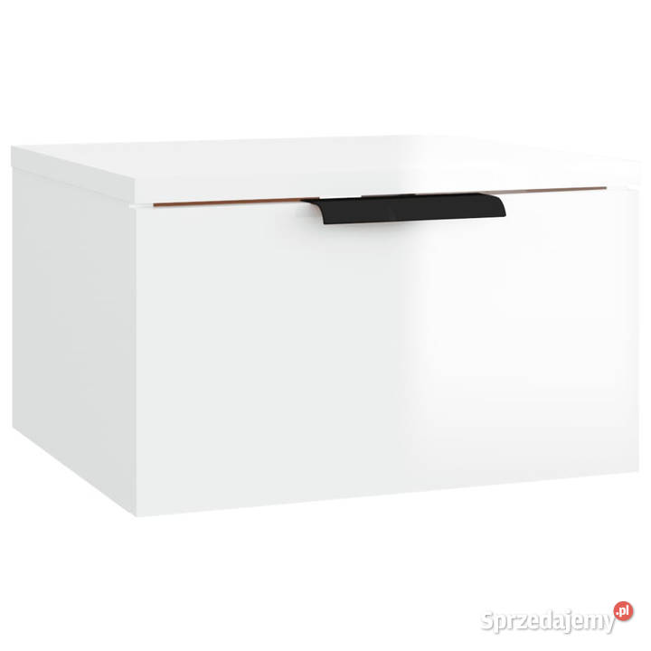 Wisząca szafka nocna biała z połyskiem 34x30x20 Warszawa sprzedam