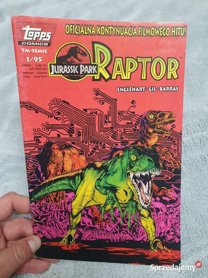 Raptor Jurassic Park komiks TmSemic 1995 Gdynia sprzedam