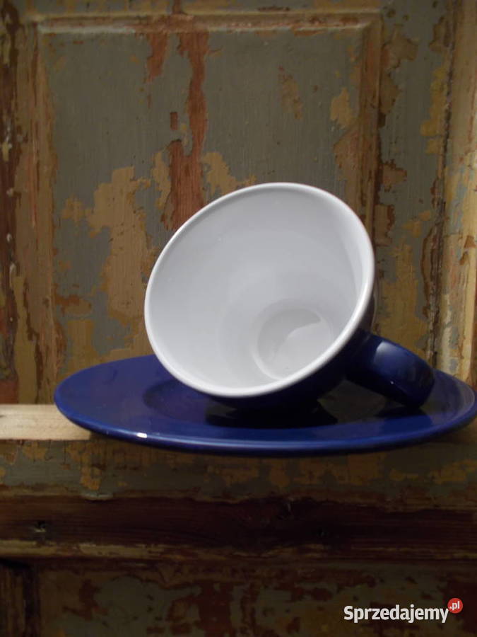 Stara Porcelanowa Filiżanka Tchibo Granatowa PRL Porcelana i szkło zachodniopomorskie Szczecin