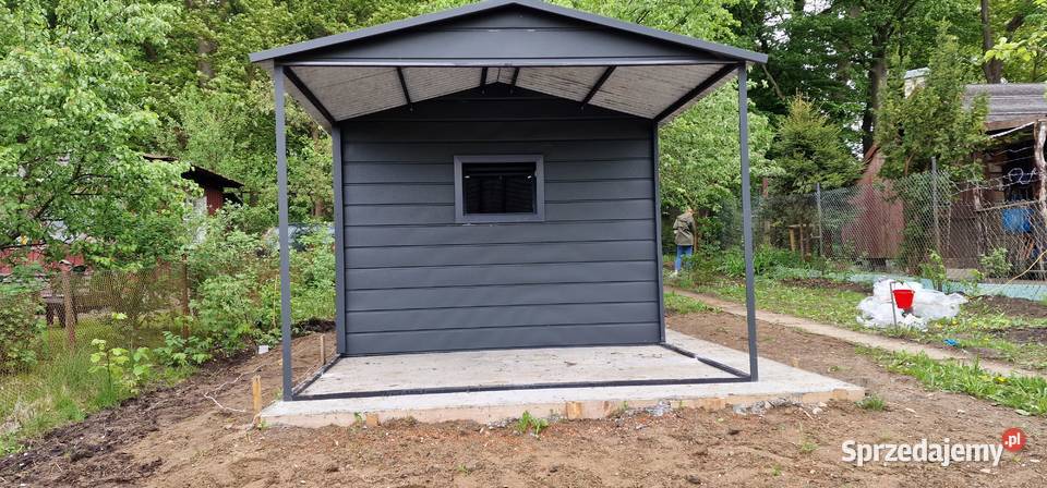Garaż Blaszany z zadaszeniem bocznym Wiata Nowy Dwór Gdański