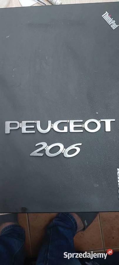 Emblemat napis znaczek komplet PEUGEOT 206 Szczecin