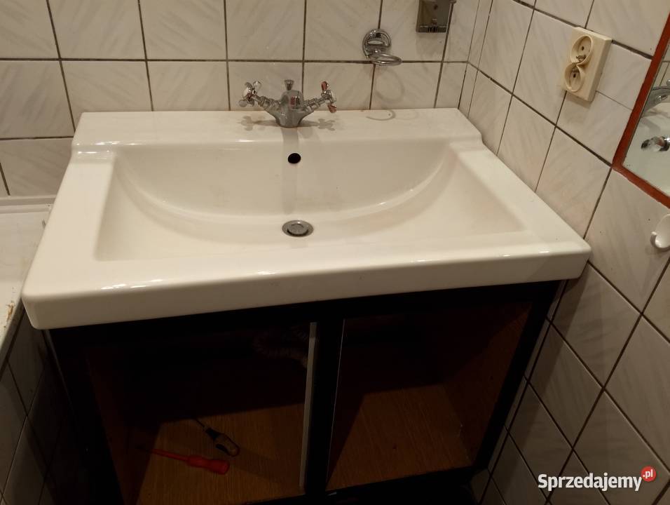 Umywalka 80szer z baterią szafką Łódź