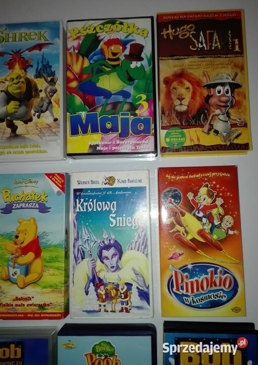 Kasety VHSfilmy dziecistan b Warszawa