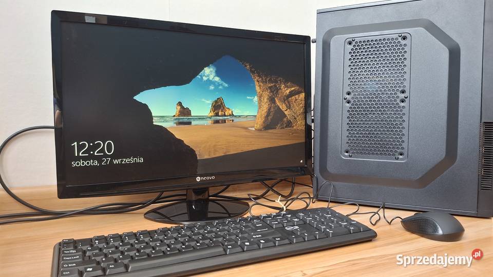 Zestaw Komputerowy do nauki pracy i gier Monitor Midi Tower Lgota-Nadwarcie