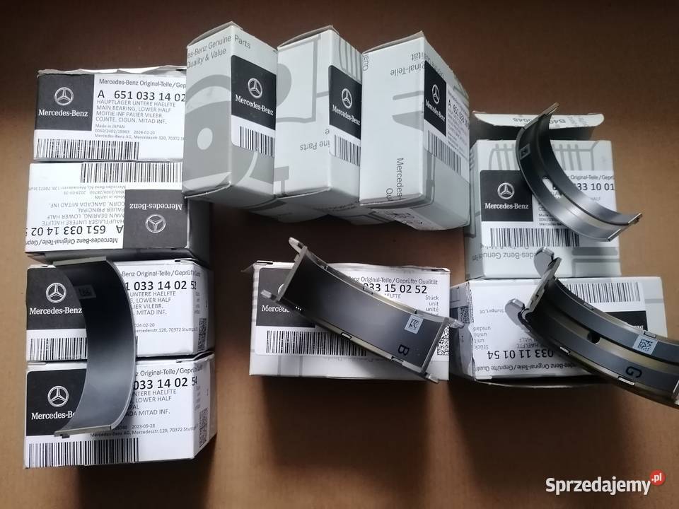 oryginalne panewki główne mercedesa OM651 Budwity