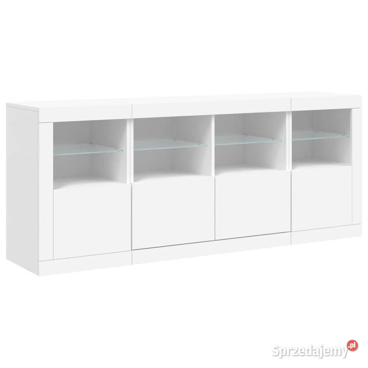 Szafka z oświetleniem LED biała 163x37x67 Warszawa
