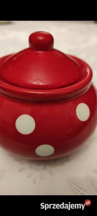 CUKIERNICA W GROCHY VINTAGE HAND MADE CERAMIKA Pabianice