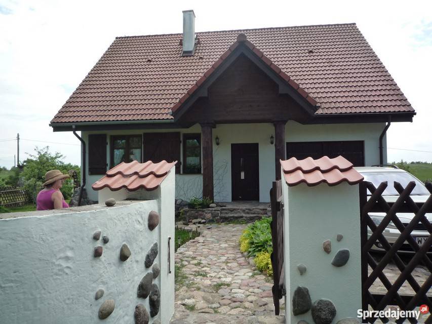 Dom na Mazurach pod lasem i jeziorem