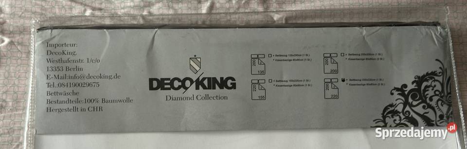 Komplet pościeli DECOKING 200x220 bawełna 100 Komplety pościeli Łódź