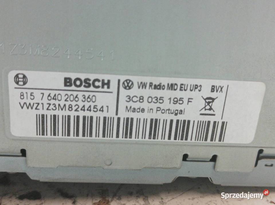 RADIONAWIGACJA DO ROZKODOWANIA 3C8035195F VW osobowe
