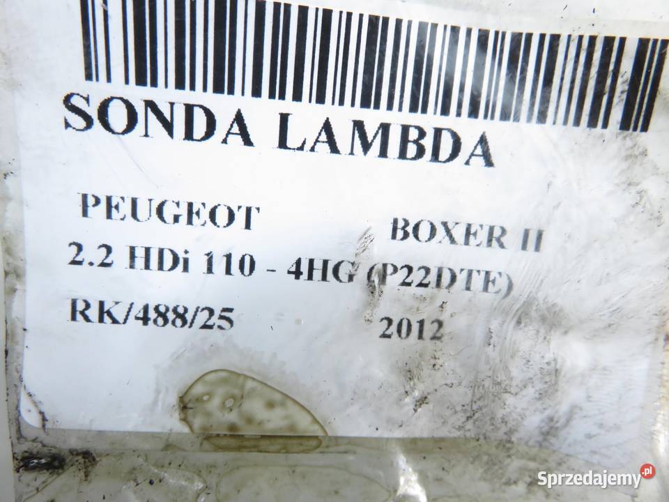SONDA LAMBDA PEUGEOT BOXER II 22 HDi 110 4HG małopolskie sprzedam