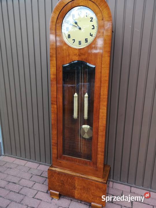 Zegar Stojący Orzech ArtDeco DUFA Stary Antyk Swarzędz