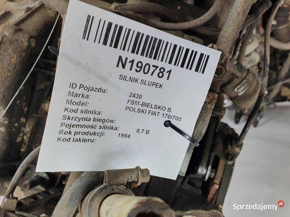SILNIK SŁUPEK FSMBIELSKO B POLSKI FIAT 170700
