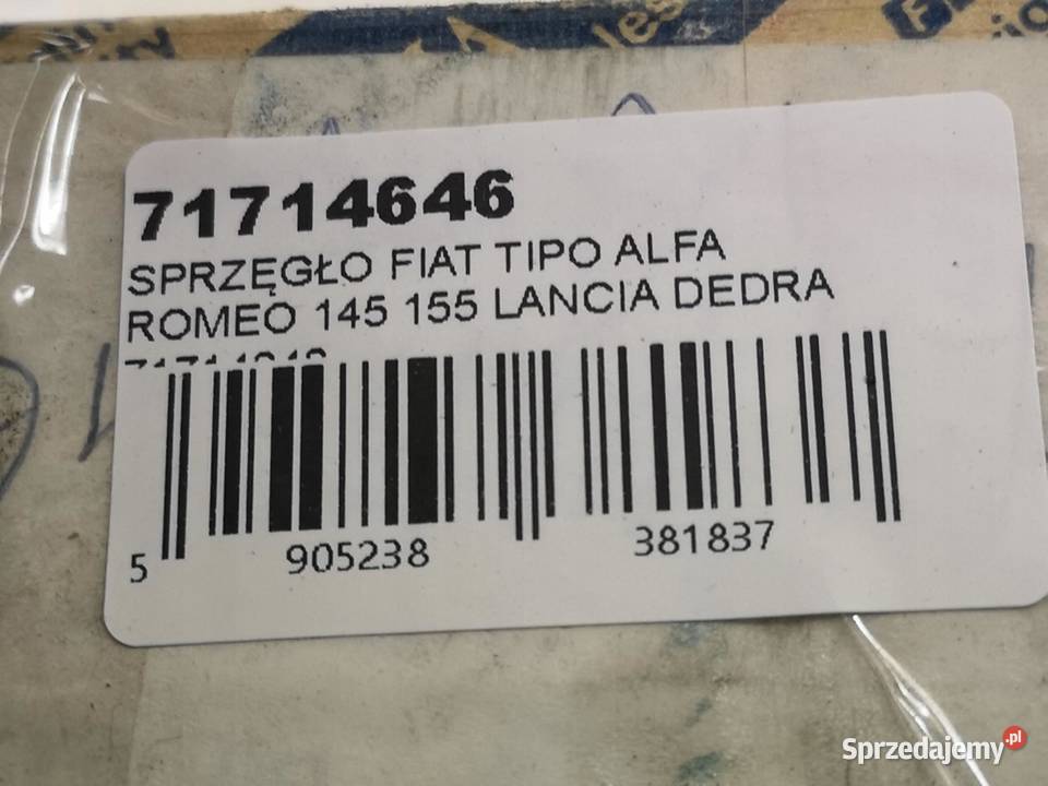 DOCISK SPRZĘGŁA ALFA ROMEO 145 146 19941999 NOWY