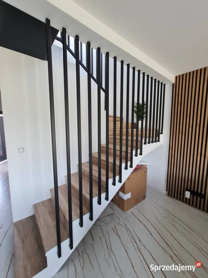 Balustrada Harfowa LOFT Lamele Stalowe pod pomorskie