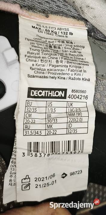 Dziecięce rolki regulowane OXELO rozmiar 32 35 łódzkie