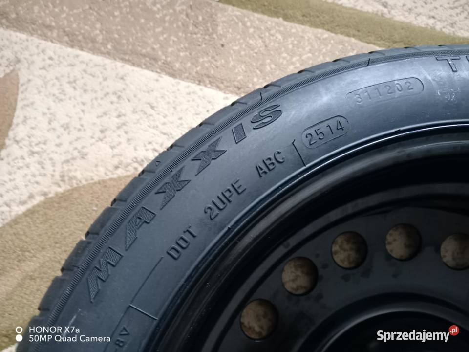 Koło dojazdowe Maxxis 16 5x105 z zestawem Kielce sprzedam