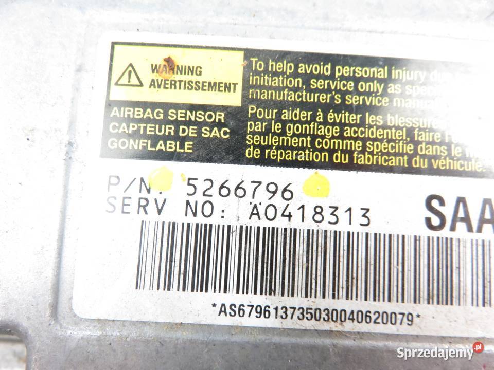 MODUŁ AIRBAG SAAB 95 YS3E 5266796 osobowe