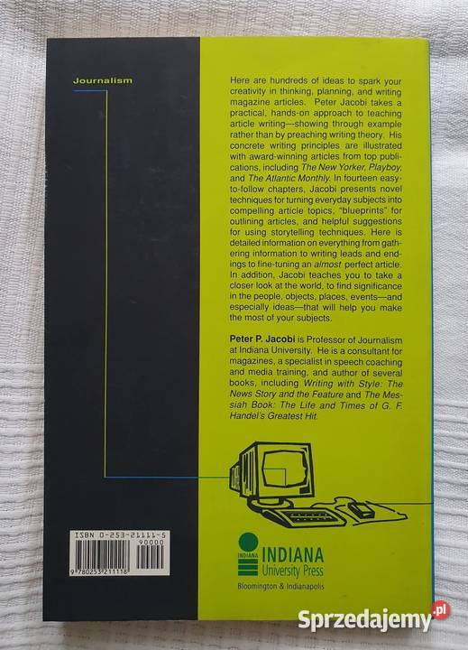 Peter P Jacobi The Magazine Article Książka ENG Warszawa