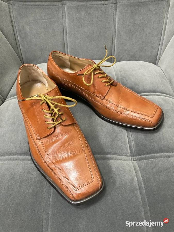 Nowe męskie buty Zengara skóra toffi półbuty Nisko