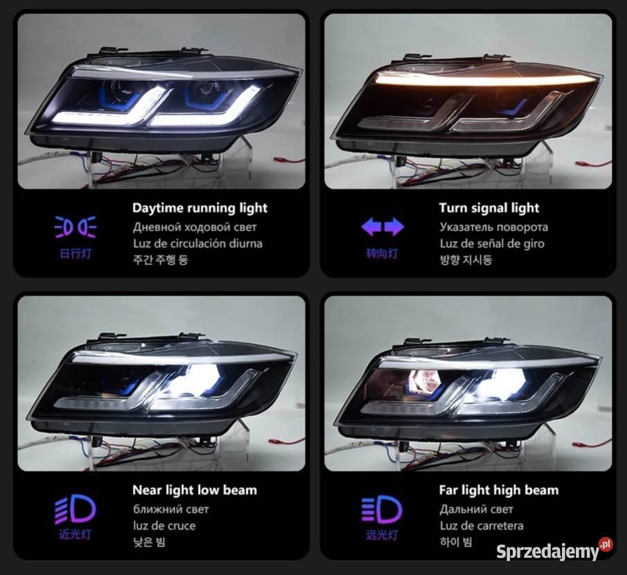NOWE lampy przednie lampa przód BMW seria 3 E90 osobowe