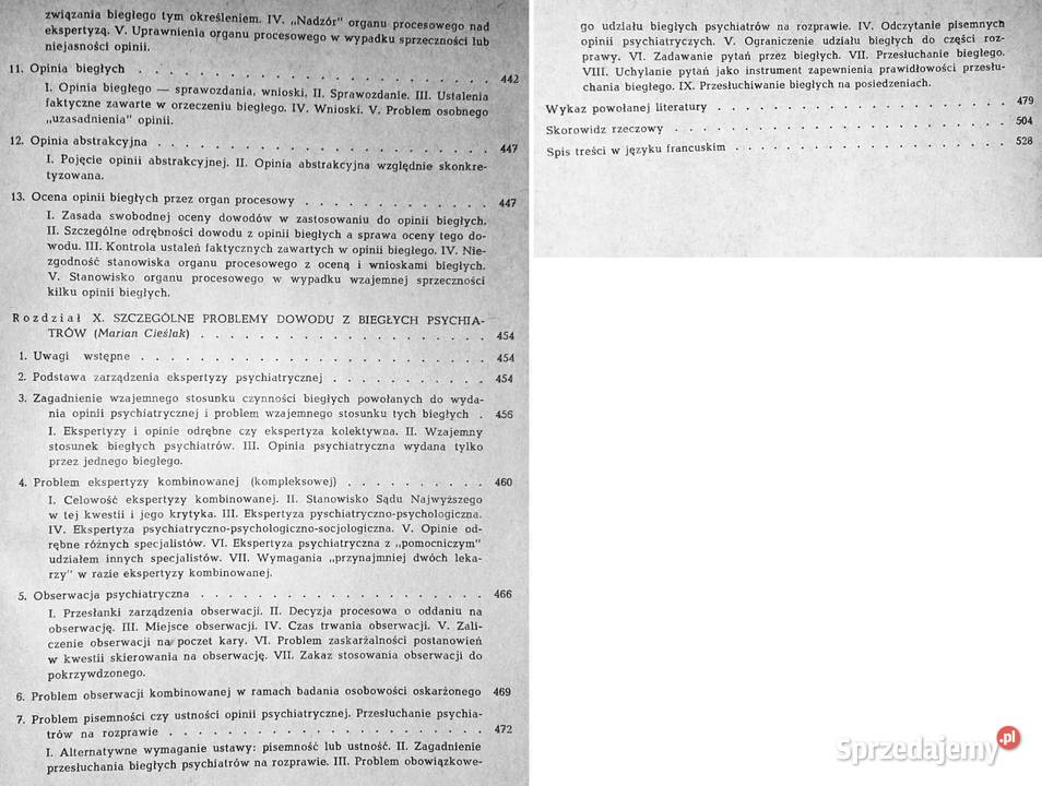 Psychiatria w procesie karnym Marian Cieślak K Chełm
