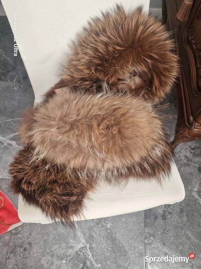 Kołnierz z naturalnego futra z dodatkami łódzkie Skierniewice