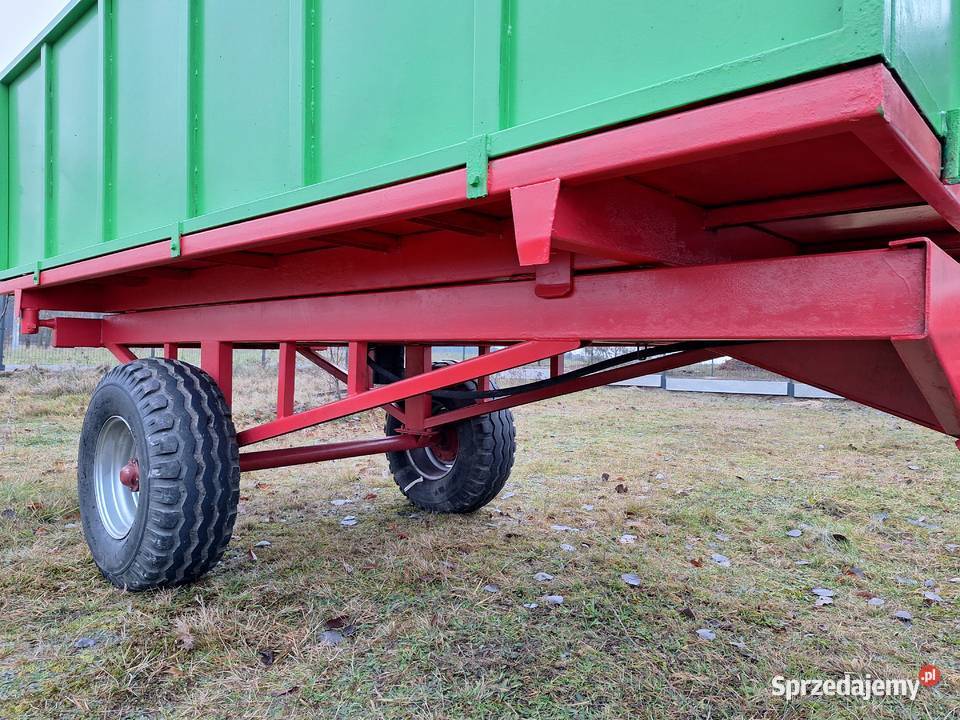 Przyczepa jednoosiowa masywna wywrotka nieuszkodzony Przyczepy rolnicze Lubin
