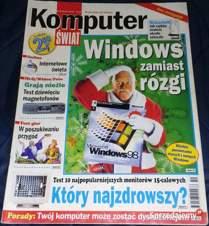 Komputer świat Windows zamiast rózgi 2606 1998 Chełm