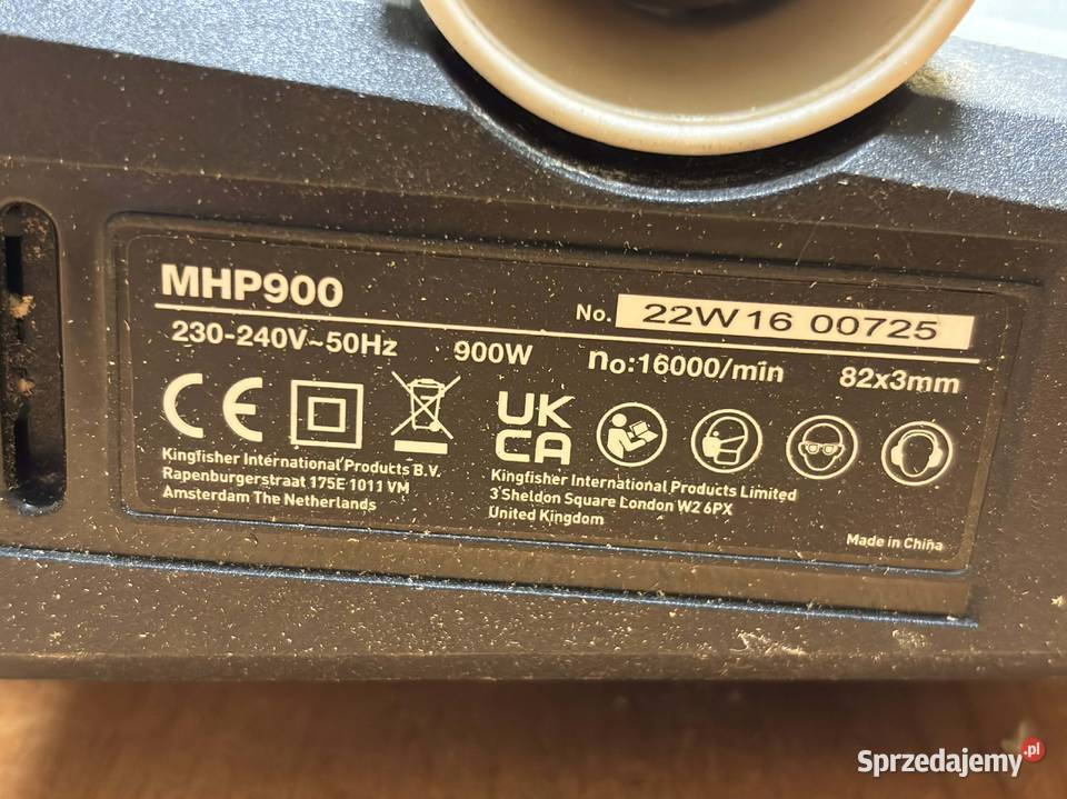 Strug elektryczny Mac Allister MHP900 900 W 82 warmińsko-mazurskie Elbląg