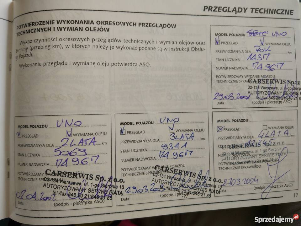 Fiat Uno 09 kat 3D serwisowany w ASO świeży Sochaczew