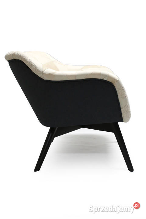 Fotel Patchwork Kubełkowy Retro Nowoczesny 75cm wielkopolskie Kazimierz Biskupi