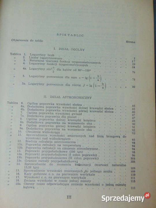 Tablice nawigacyjne TN62 Lublin