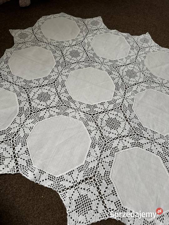 obrus szydełkowy rękodzieło wysokiej jakości Zabrze
