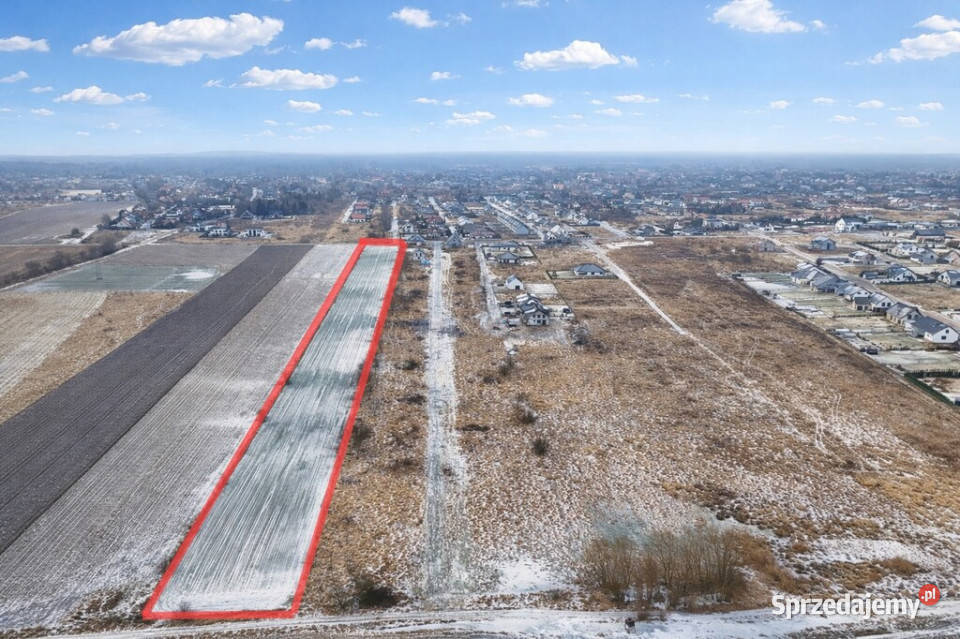 Teren inwestycyjny pod 16 bliźniaków Wołczkowo utwardzona