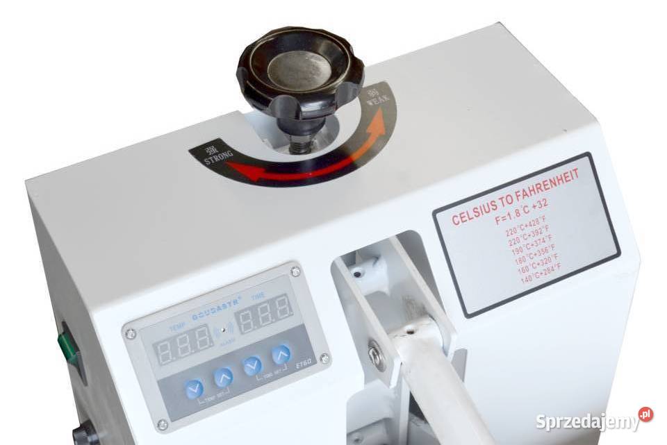 Ręczna prasa do termodruku KRAFFT THS4040D druk