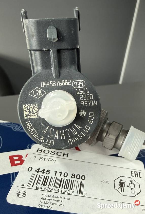 Wtryskiwacze Nowe BOSCH 0445110800 KOMPLET 4 Miszewo