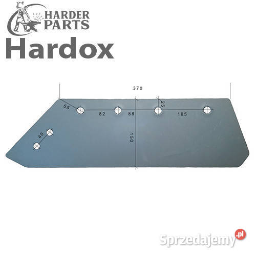 Lemiesz 14 300hektarów HARDOX 6015BL do pługa Suwałki