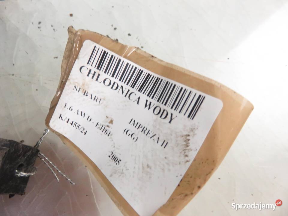 CHŁODNICA WODY SUBARU IMPREZA II 16 AWD 53038